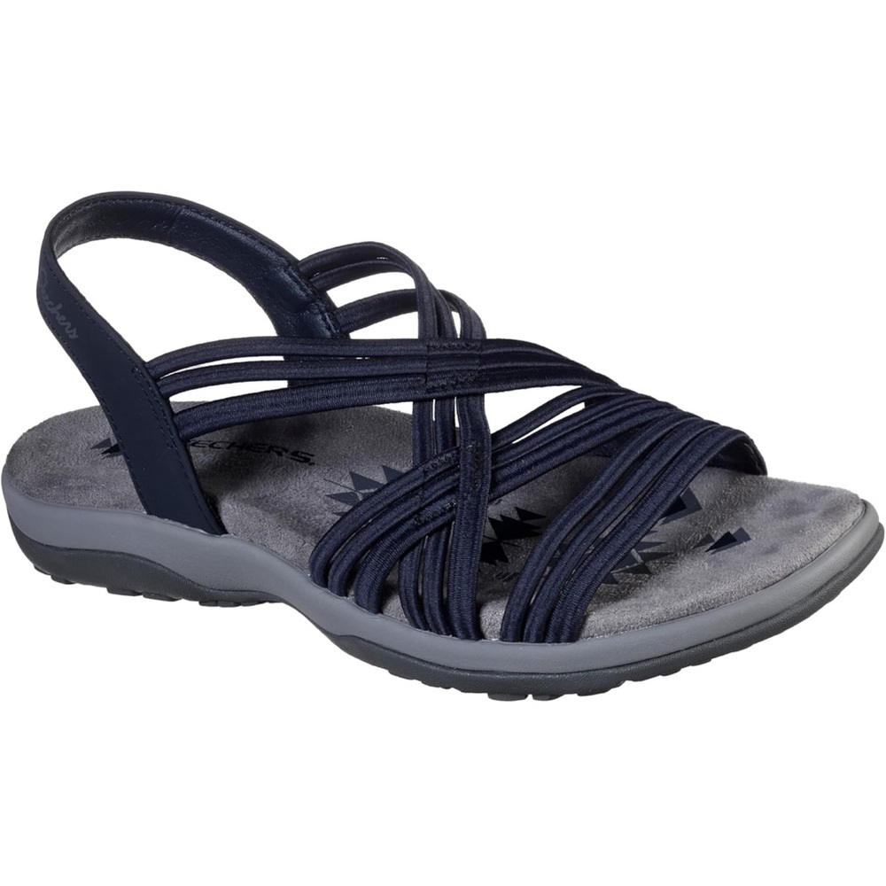 NWT Skechers Women's, Reggae Slim - Simply Stretch Sandals Size 7 Navy - Picture 9 of 15